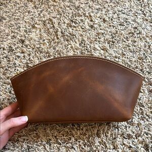 Portland Leather Goods Total Eclipse Make Up Bag